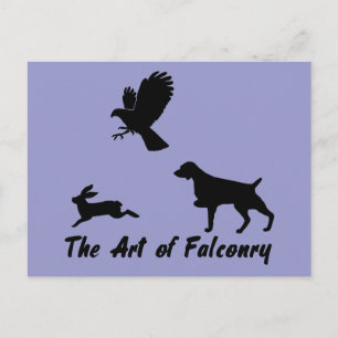 Carte Postale Brittany Spaniel et Falconry