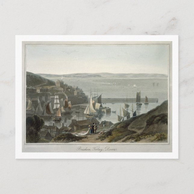 Carte Postale Brixham, Torbay, Devon, du volume VIII de "A Voy" (Devant)