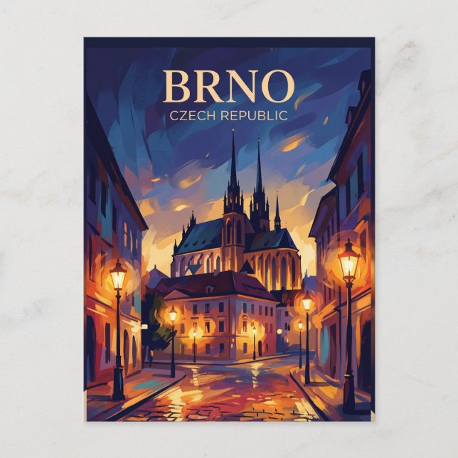 Carte Postale Brno République tchèque (Devant)