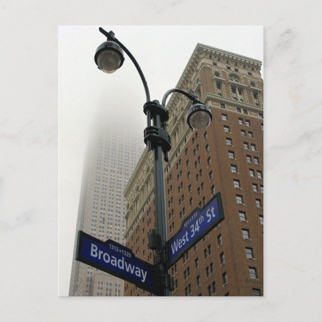 Carte Postale Broadway & 34th -Empire State Bldg - New York City (Devant)