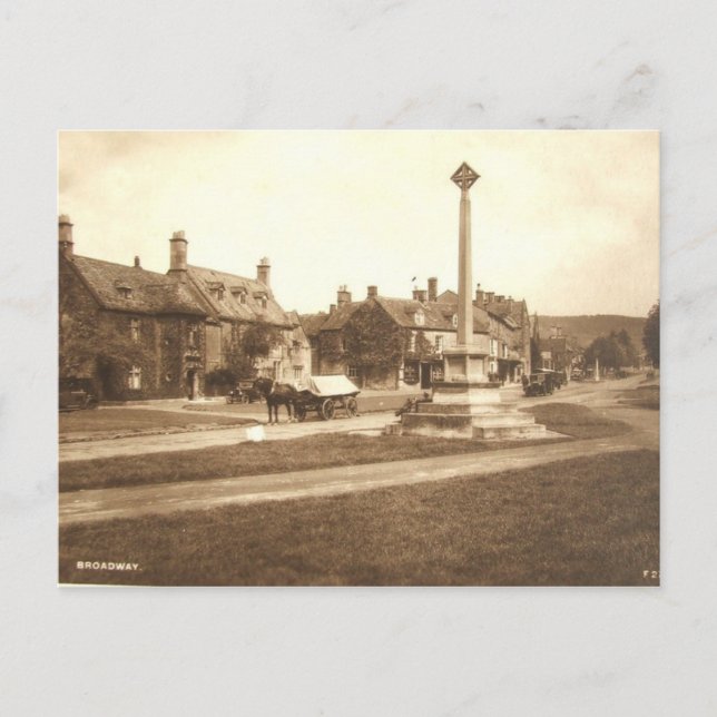 Carte Postale Broadway, Worcestershire (Devant)