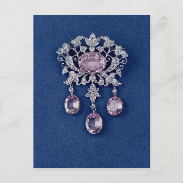 Carte Postale Broche en forme de fleur, vers 1780 (Devant)