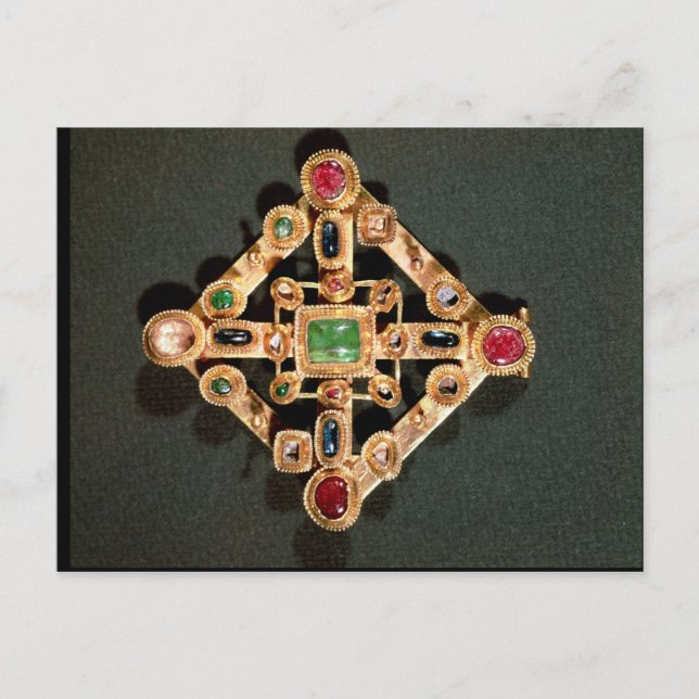 Carte Postale Broche sous forme de croix grecque (Devant)