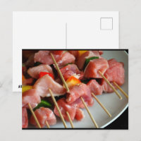 Brochettes de porc au poivre
