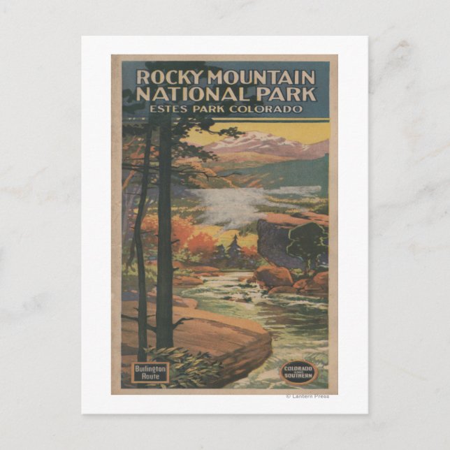 Carte Postale Brochure no 2 du mont Rocky Nat'l Park (Devant)