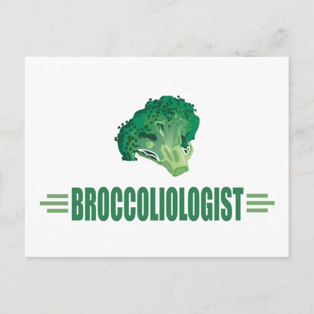 Carte Postale Brocoli drôle (Devant)