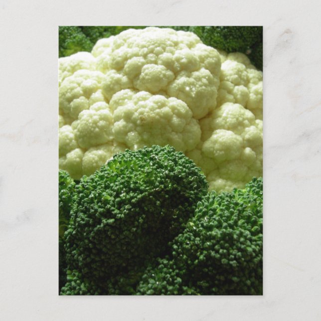 Carte Postale Brocoli et chou-fleur (Devant)