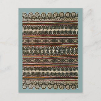 Carte Postale Broderie roumaine vintage, conception traditionnel