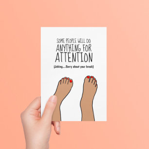 Carte Postale Broken Ankle Funny