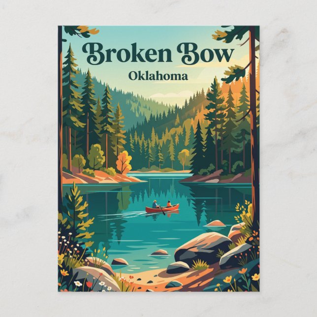 Carte Postale Broken Bow, Oklahoma (Devant)