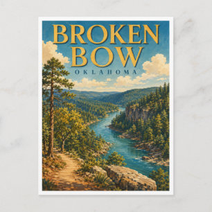 Carte Postale Broken Bow Oklahoma Beavers Bend GeoSaga