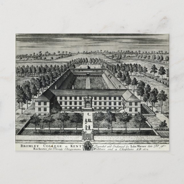 Carte Postale Bromley College à Kent (Devant)