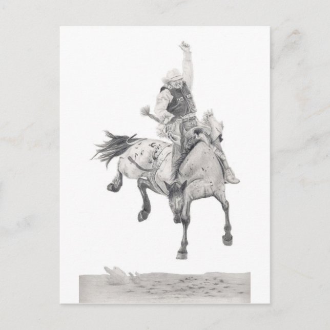 Carte Postale Bronc de selle (Devant)