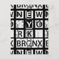 Bronx New York | Typographie de Grunge