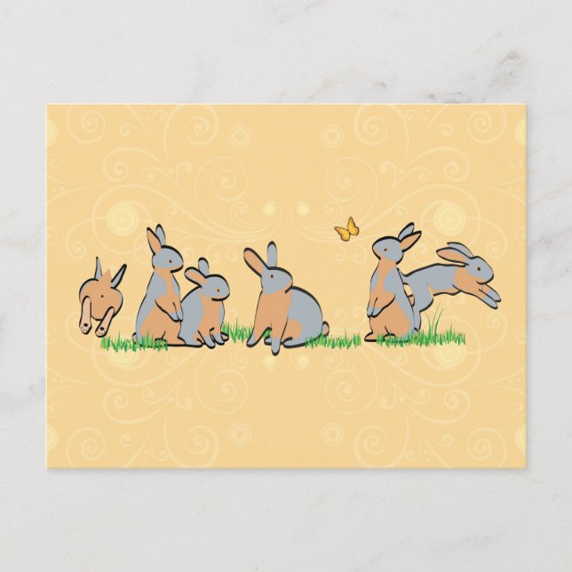 CARTE POSTALE BRONZAGES BLEUS DANS L'HERBE (Devant)