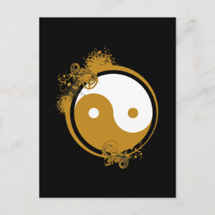 Carte Postale Bronze Yin Yang