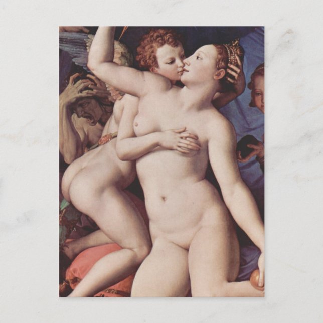 Carte Postale Bronzino - Allégorie de l'amour (Devant)