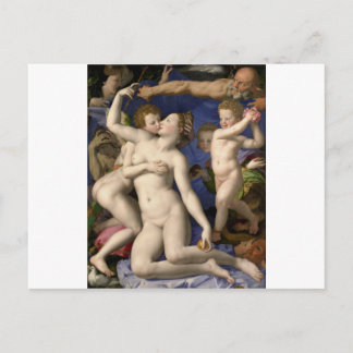 Carte Postale Bronzino : Vénus, Cupidon, Folie et Temps