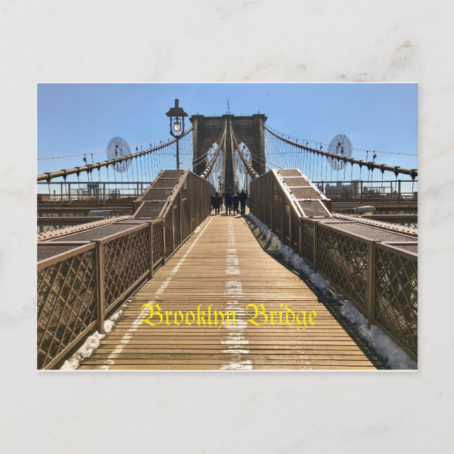 Carte postale Brooklyn Bridge (Devant)