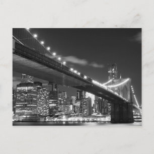Carte Postale Brooklyn Bridge à Night, New York