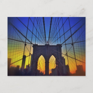 Carte Postale Brooklyn Bridge At Sunset