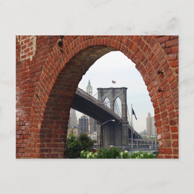 Carte postale Brooklyn Bridge Brick Arch (Devant)