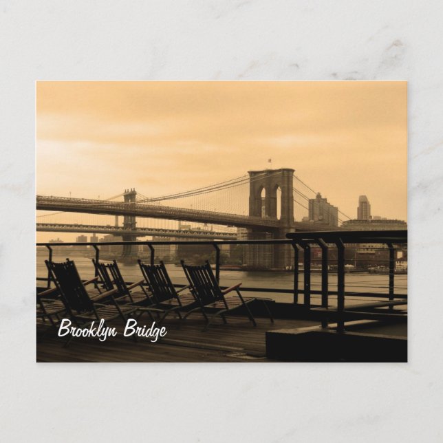 Carte Postale Brooklyn Bridge (customisez-le !) (Devant)