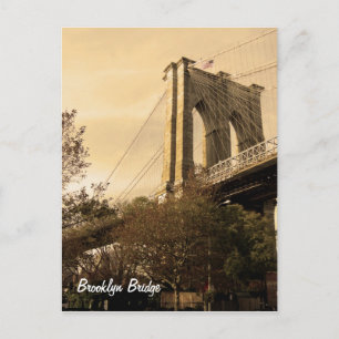 Carte Postale Brooklyn Bridge de Brooklyn (customisez-le !)