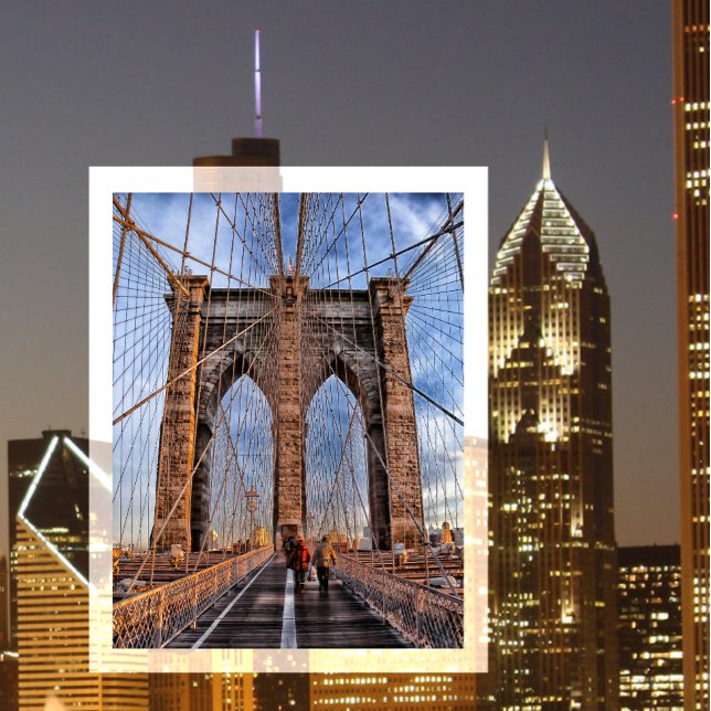 Carte Postale Brooklyn Bridge, New York (Créateur téléchargé)