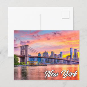 Carte Postale Brooklyn Bridge, New York, USA