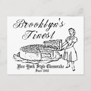 CARTE POSTALE BROOKLYN CHEESECAKE