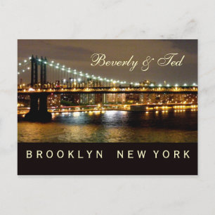 Carte Postale Brooklyn New York Wedding Design