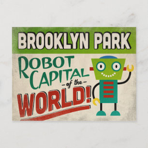 Carte Postale Brooklyn Park Minnesota Robot - Vintage amusant