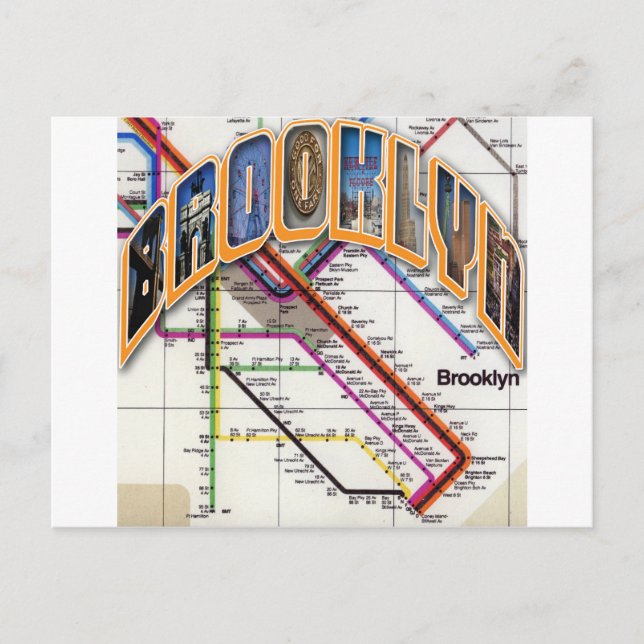 Carte Postale Brooklyn Shirt (Devant)