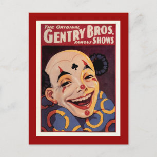 Carte Postale Bros. Cirque vintage