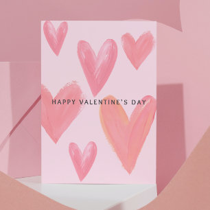 Carte Postale Brosse Coeurs Valentine's Postcard