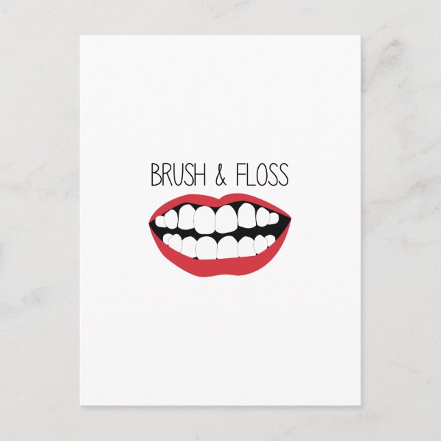 Carte Postale Brosse & Floss (Devant)