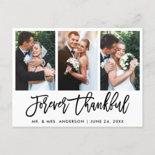 Carte Postale Brosse Script Merci pour Toujours Mariage 3 Photo