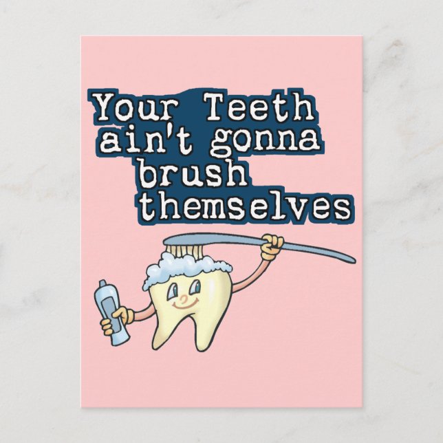 Carte Postale Brosse-toi les dents ! (Devant)
