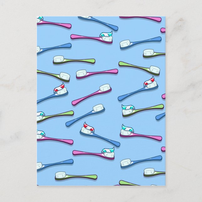 Carte Postale Brosses à dents (Devant)