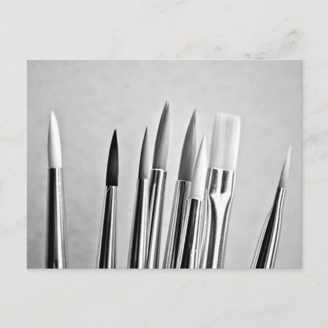 Carte Postale Brosses à peinture pour artiste (Devant)