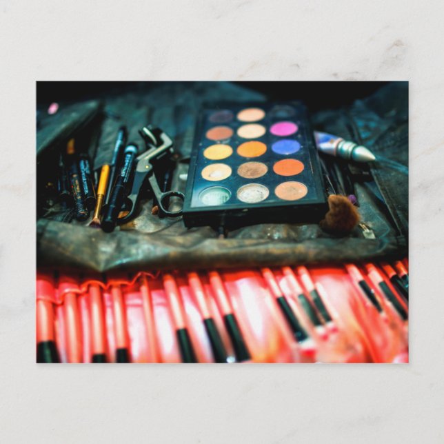 Carte Postale Brosses de maquillage (Devant)