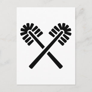 Carte Postale Brosses de toilette traversées