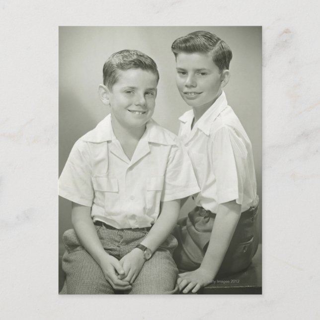 Carte Postale Brothers in Studio (Devant)