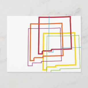 Carte Postale brouillage de la fierté du nouveau-mexique
