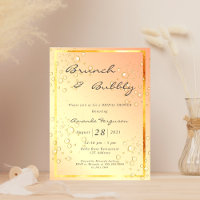 Brouillard de douche nuptiale bulle d'or invitatio