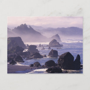 Carte Postale Brouillard matinal le long de la côte de l'Oregon
