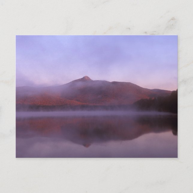 Carte Postale Brouillard Sunrise du lac Chocorua (Devant)