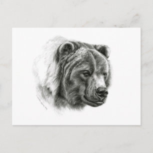 Carte Postale Brown Bear design by Schukina G054