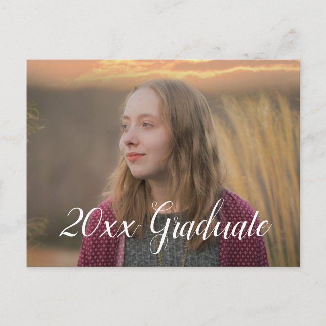 Carte Postale Brown (Choisissez votre couleur) Photo de la fête  (Devant)